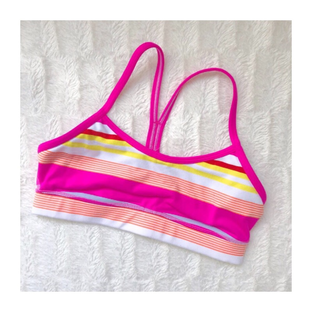 Lululemon Sherbet Colored Sports Bra